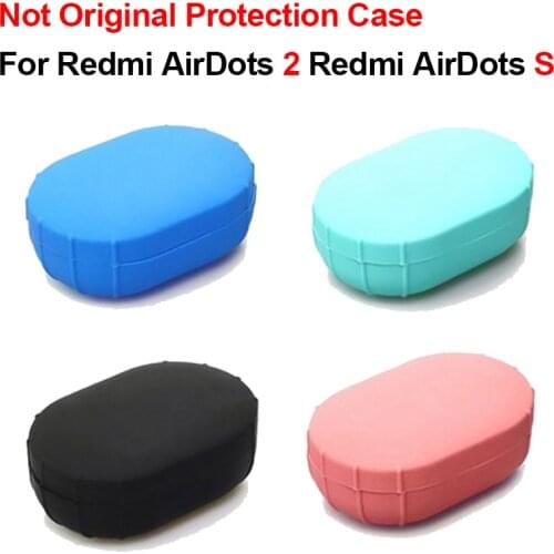 Silicone Case Cover For Redmi AirDots 2 Wireless Bluetooth Earphone USB Charging Cable Redmi AirDots S Earphone Protective Case