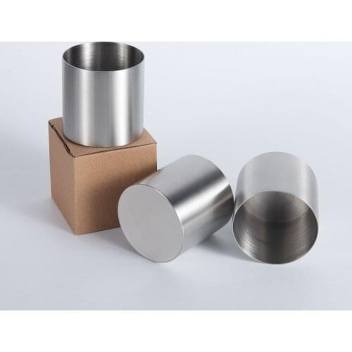 304 Stainless Steel Cup Wine Glass Travel Tea Cup Cylindrical 200Ml