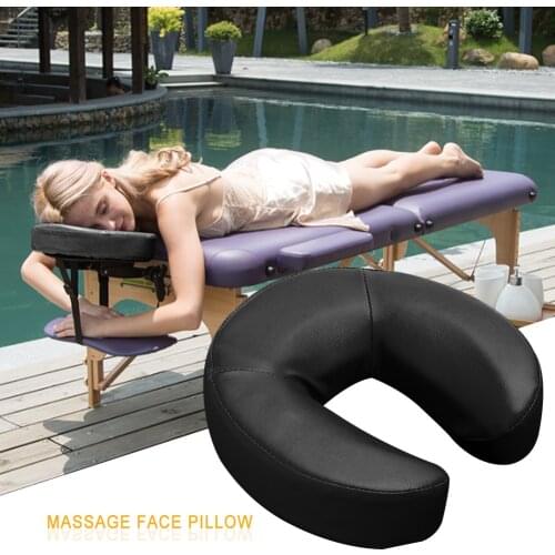 Master Massage Universal Headrest Face Cushion/face Pillow For Massage Table-black