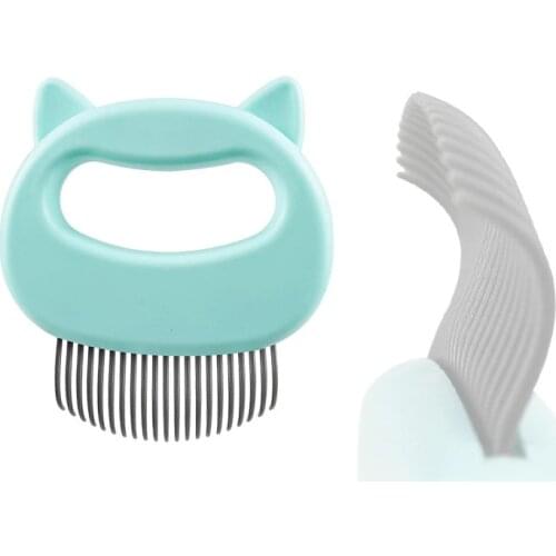 Pet Cat Grooming Massage Combs Hair Removal Shedding Cleaning Puppy Dogs Comb Shell Needle Brush