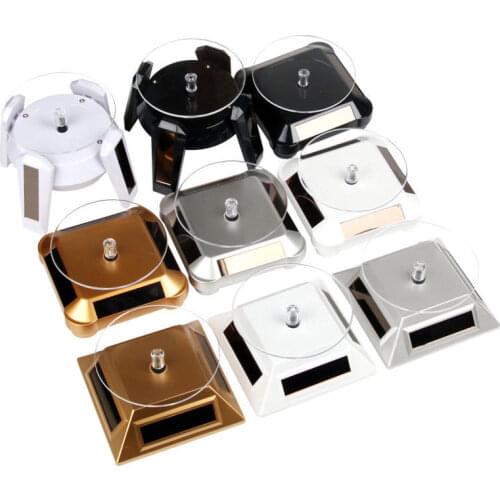 Solar Showcase 360 Turntable Rotating Jewelry Watch Bracelet Ring Necklace Display Stand Toy display
