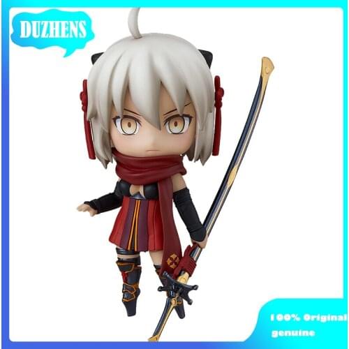 100% Original genuine Fate/Grand Order Okita Souji Q version figma PVC Action Figure Anime Figure Model Toys Figure Doll Gift
