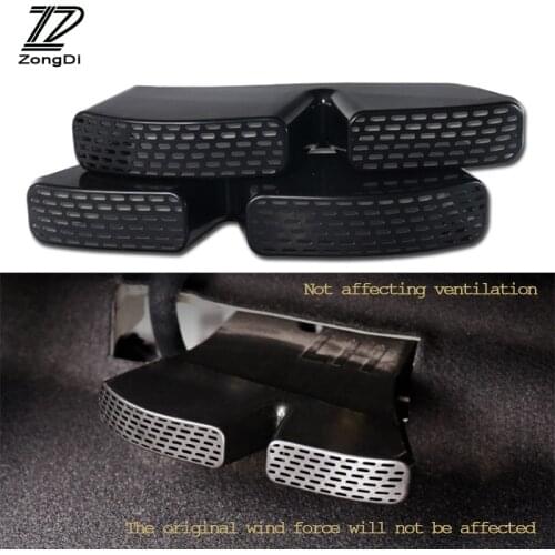 ZD 2pcs For New Hyundai Tucson Accessories 2016 2017 2018 car seat air conditioner air outlet protective cover sticker