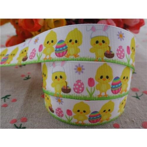 2014 new arrival 7/8'' (22mm) easter printed grosgrain ribbons easter ribbon hair accessories wholesale 50 yards A2819