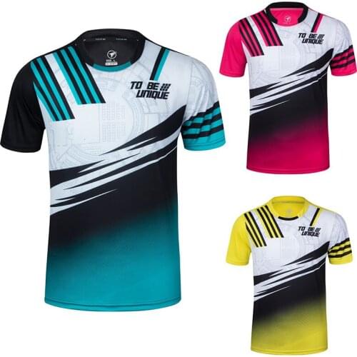 2021 Men Badminton Shirts Sports tshirt ,Fitness Running Shirts Women Quick Dry Breathable Table Tennis shirts ,training shirts