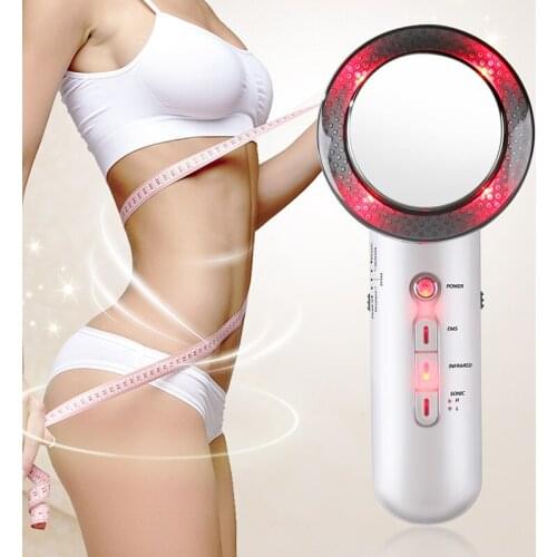 3 in 1 Facial Lifting EMS Infrared Ultrasonic Body Massager Ultrasound Slimming Fat Burner Cavitation Weight Loss Machine