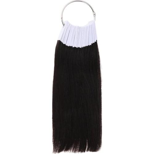 30pcs Hair Color Rings Human Hair Swatches Testing Color Samples (9 Degree Color)