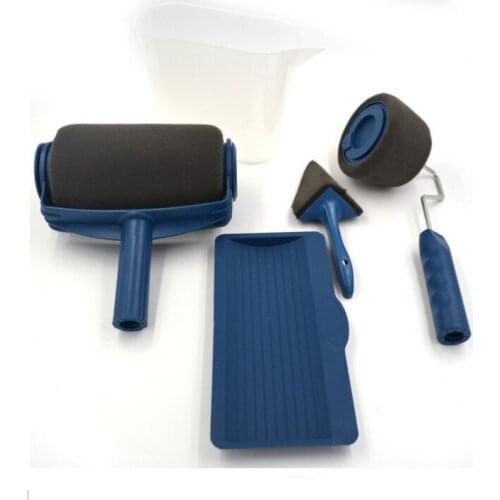 5pcs Paint Runner Roller Brush Tool Set Multifunctional Wall Decorative Paint Roller Brush Set Home Repack Tool Dropshipping