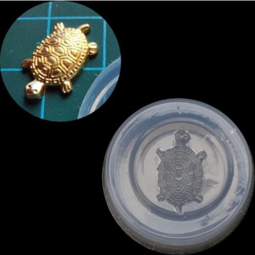 Cute Mini Size Money Turtle Pendant Molds Slilcone UV Resin Molds Jewelry Tools