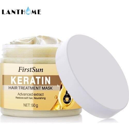 50g Keratin Hair Treatment Mask Advanced Molecular Hair Roots Treatment Hair Care Repairing Moisturizing Hair Smoothing Cream