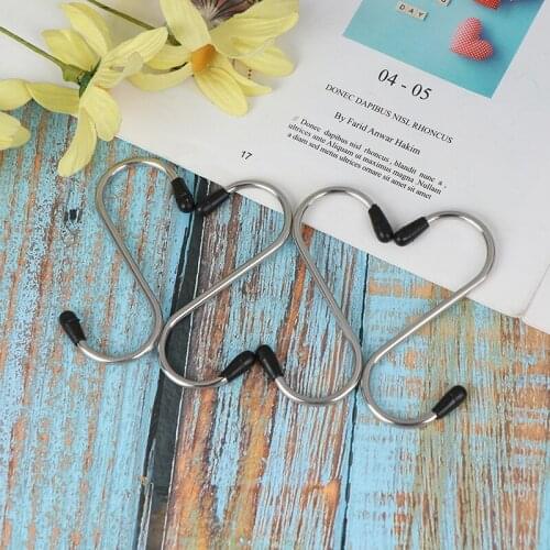 Metal S Shaped Hooks Kitchen Bathroom Accessoires Hanging Storage Racks Key Hanger Sundries Organizer Butcher Hooks