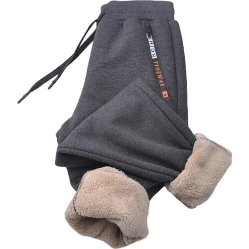 Mens Winter Super Warm Fleece Sweatpants Joggers Long Track Pants Male Streetwear Casual Trousers Plus Size 6XL 7XL 8XL