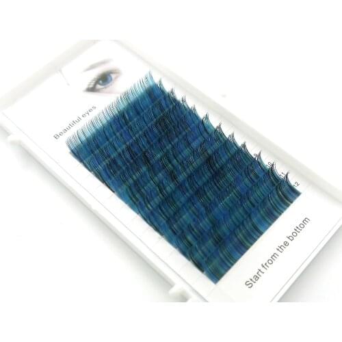 HBZGTLAD C/D curl 0.07/0.1mm 8-13mm false lashes Mixed colorful eyelash individual colored lashes Faux eyelash extensions