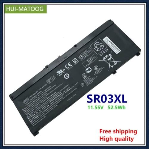 Laptop Battery SR03XL for HP HSTNN-DB8Q L08934-2B1 HSTNN-IB8L L08934-1B1 L08855-855 Pavilion 15-DC0000 Series 11.55V 52.5Wh
