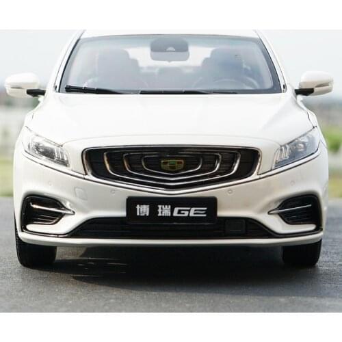 Original factory authentic red/white 1:18 Geely GE diecast car model with small gift