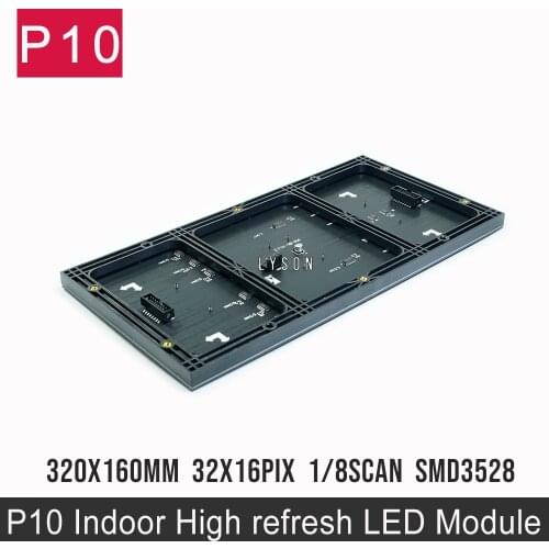 P10 Indoor Module Semi-Outdoor Full Color LED Display Panel 320*160mm SMD3528 RGB