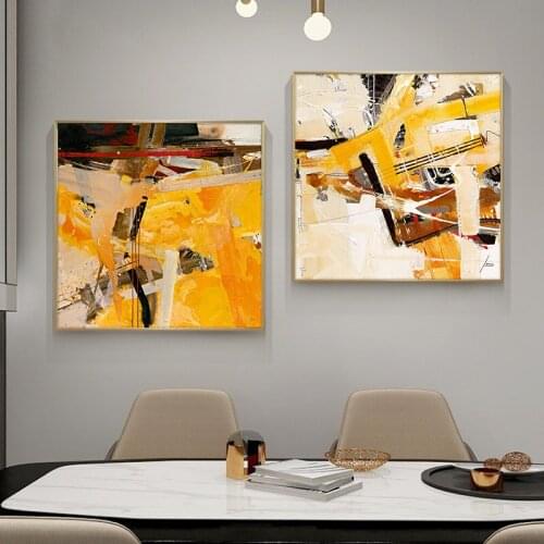 Landscape wall art building canvas paintings abstract posters and prints Impressionist wall pictures for living room decor