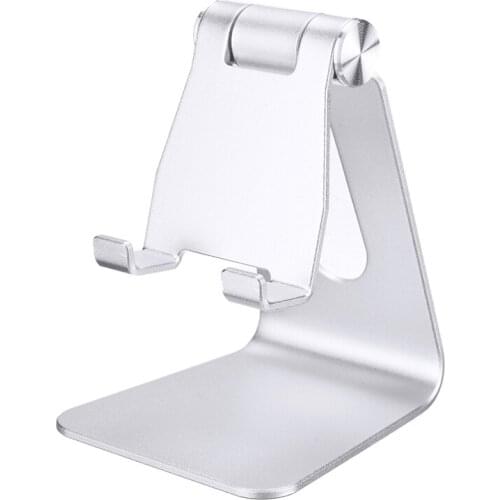 POHIKS Tablet Stand Silver Adjustable Tablet Holder For iPad 7.9 9.7 Pro Aluminium Alloy Desktop Stand For iPad mini/iPad Air