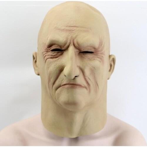 Underworld Boss Cosplay Scary Full Head Latex Mask Halloween Horror Funny Cosplay Party Mask Old Man Head Helmet Masks