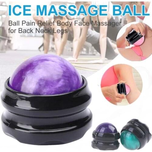 Cool Cold Massage Roller Ball Massager Body Therapy Foot Waist Hip Back Relaxer Stress Release Muscle Relaxation Equipment