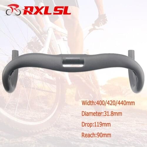 No Logo Bicycle Handlebar 31.8mm Road Carbon Drop Bar 400/420/440mm UD Matte Cycling Bike Handle Bar