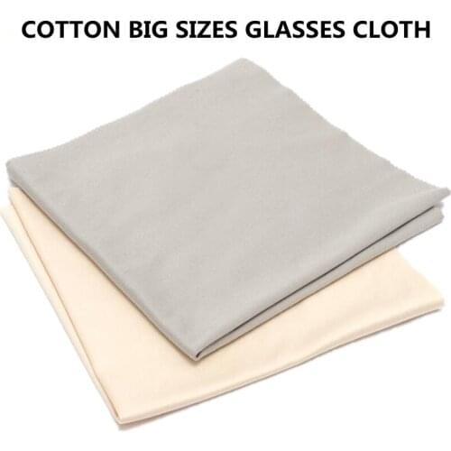 2 Pcs 35*35cm Large Glasses Cloth Soft Pure-Cotton Wipe Muti-Function Electrical Screen EOS Lens Cleaning Eyeglasses Store Too