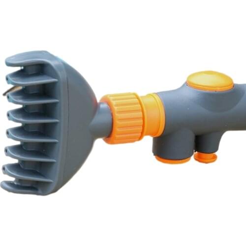 Premium Swimming Pool Filter Cartridge Cleaner Brush with 6 Jets Hot Tub Spa Filter Cartridge Fit for Garden Hose