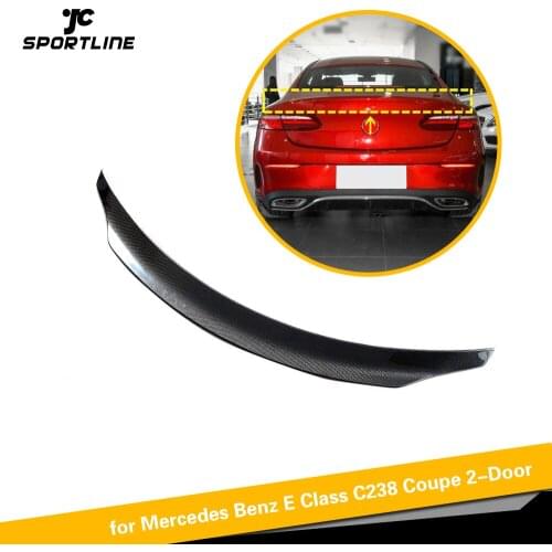 Carbon Fiber Rear Trunk Spoiler for Mercedes-Benz E Class W213 E250 E300 E400 E450 E500 E550 Coupe 2017 - 2019 Rear Wing Spoiler