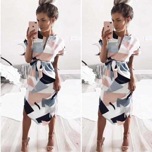 Летние платья-рубашки UZZDSS China At AliExpress