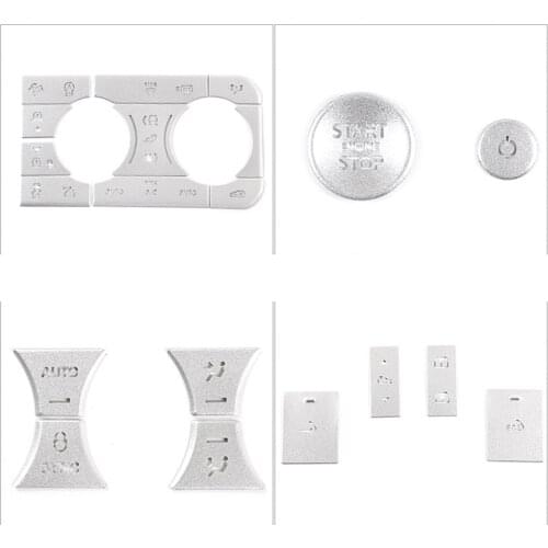 Aluminum Alloy Start Volume Sunroof Switch Air Conditioning Button Cover Fit for Land Rover Defender 90 110 2020 2021 2022