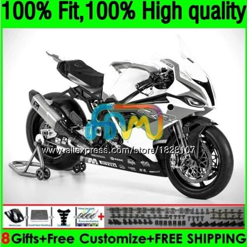 100%Fit Injection For NEW S1000 RR S1000RR 19 20 21 153BS.28 S1000-RR S 1000 RR S 1000RR Grey white 2019 2020 2021 OEM Fairing