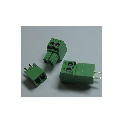 12 pcs Screw Terminal Block Connector 3.81mm 2 pin/way Green Pluggable Type