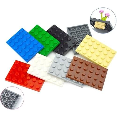 20PCS DIY 4*6 Dots Thin Building Blocks Figures Bricks 4x6 Dots Educational Creative Size Compatible With 3032 Toys for Children
