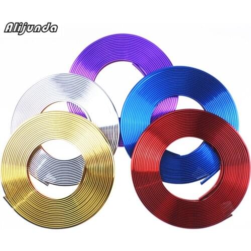 8 m car tire rim tire edge shield shiny cool DIY sticker for Mini One Cooper R50 R52 R53 R55 R56 R60 R61 PACEMAN COUNTRYMAN