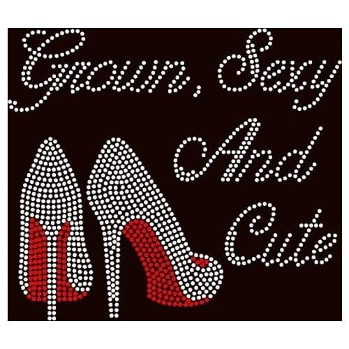 Free Shipping Grown Sexy and Cute Heels Stiletto Rhinestone Transfer