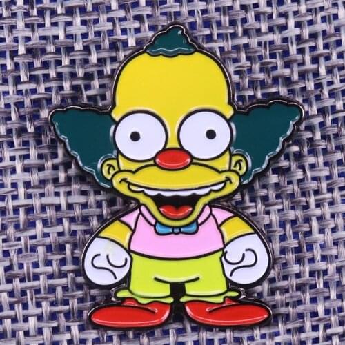Homer Badge America cartoon character Enamel Pin Fox Animated Tv series jewelry
