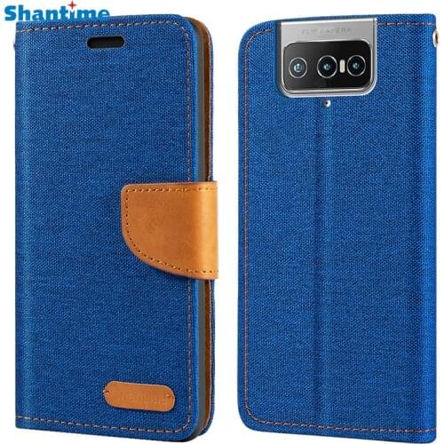 Oxford Leather Wallet Case For Asus ZenFone 7 ZS670KS 7 Pro ZS671KS With TPU Back Cover Magnet Flip Case For Asus Zenfone 8 Flip