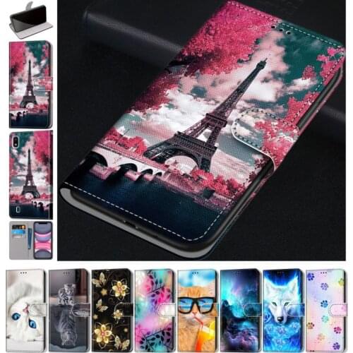 Kids Boy Girl Cute Flip Phone Wallet For Case Redmi Note 8T 9 Pro 7 Redmi K30 8 8A 9 9A 9C Wolf Lion Cat Tiger Stand Cover D08F