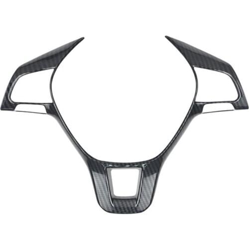 Car Steering Wheel Cover Carbon Fiber Steering Wheel Decorative Frame For Golf 7 MK7 POLO- 2014-2016 MK6 2017