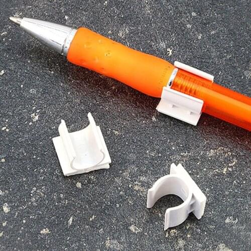 Pen Pencil holder clip plastic adhesive sticky Paint Brush Stick (for 9-10 mm diameter pens)