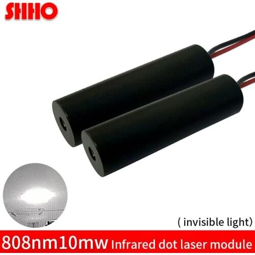 Discount invisible light 808nm 10mw infrared dot laser module 10*30mm IR signal transmitter radar ranging laser focusing piont