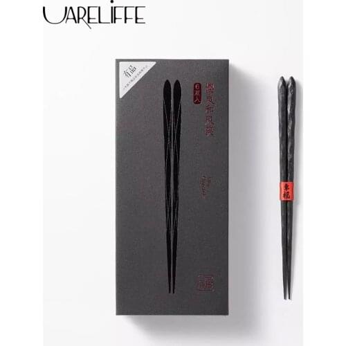 Urallife Yiwuyishi Chopstick Pps Glass Fiber High Temperature Resistance Chinese Chopsticks 6 Pair In Pack Smart Home Chopsticks