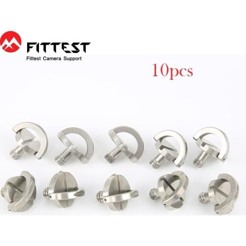 FITTEST D ring screw for Camera Quick Release Plate Tripod screw D-Ring Tripod Adapter stainless steel Screws DRS-06 10pcs