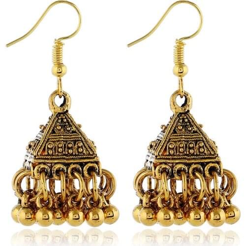 LZHLQ 2020 Boho Style Vintage Drop Earrings For Women Bohemia Ethnic Statement Earrings Female Brand Fashion Punk Jewelry
