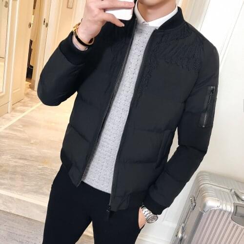 MRMT 2020 Brand New Style Mens Jackets Cotton Youth Thickening Overcoat for Male Cotton Jacket Outer Wear Clothing Garment