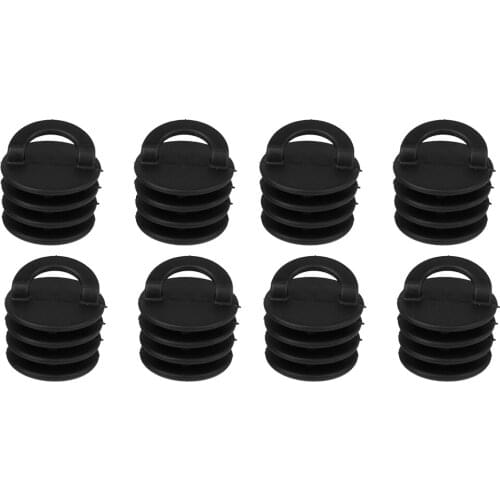 8 Pack Kayak Drain Plug Kit Thread Bungs - Universal for Kayak, Canoe, Dinghy