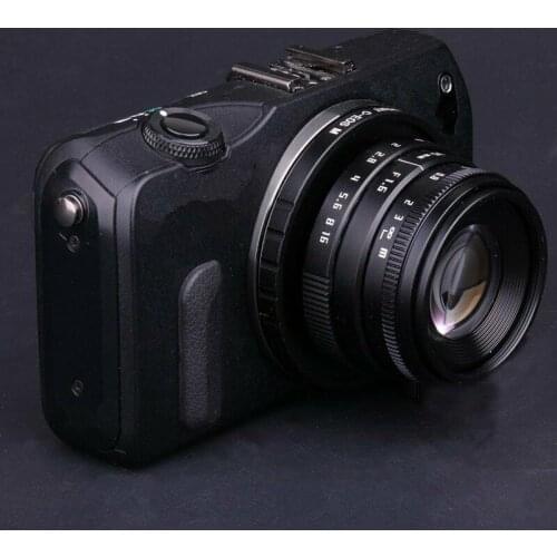 Black C mount Mini 25mm F1.8 CCTV Lens For Micro 4/3 Olympus Panasonic Camera