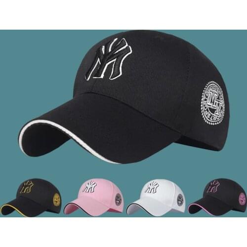 Casual Unisex Embroidery MY Mens Baseball Cap Summer Outdoor Fashion Womens Sun Hat Adjustable Trend Hip-hop Hat