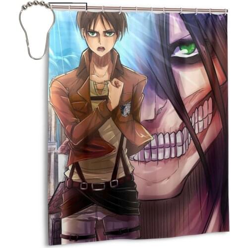Attack On Titan cosplay Shower Curtains Waterproof Polyester Nordic Home Decoration Bath Room Bathroom Decor