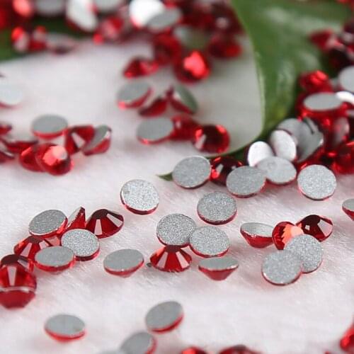 SS3 1.3-1.4mm siam Non HotFix Rhinestone crystal nail cellphonen non hot fix strass stones